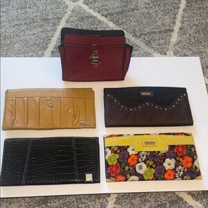 Miche Shells in Black, Brown, Red, Yellow Floral. Gently Loved.